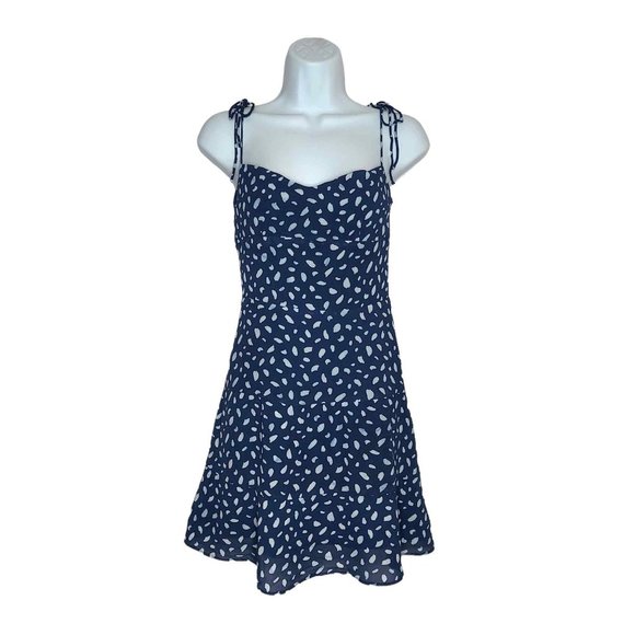 Reformation Dresses & Skirts - Reformation Othello Dress Moray Blue And White Mini Size 2 Flawed See Listing